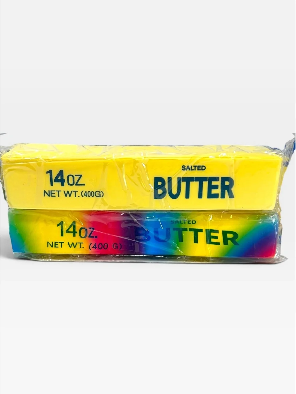 Lot of 2 Jumbo Scented Butter Squishy 14oz Yellow Rainbow Fidget Toy [COPY]